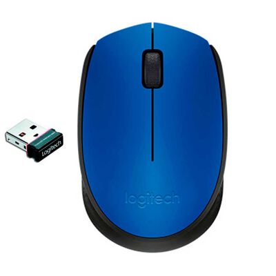 Mouse Óptico Inalámbrico Logitech M170 Azul