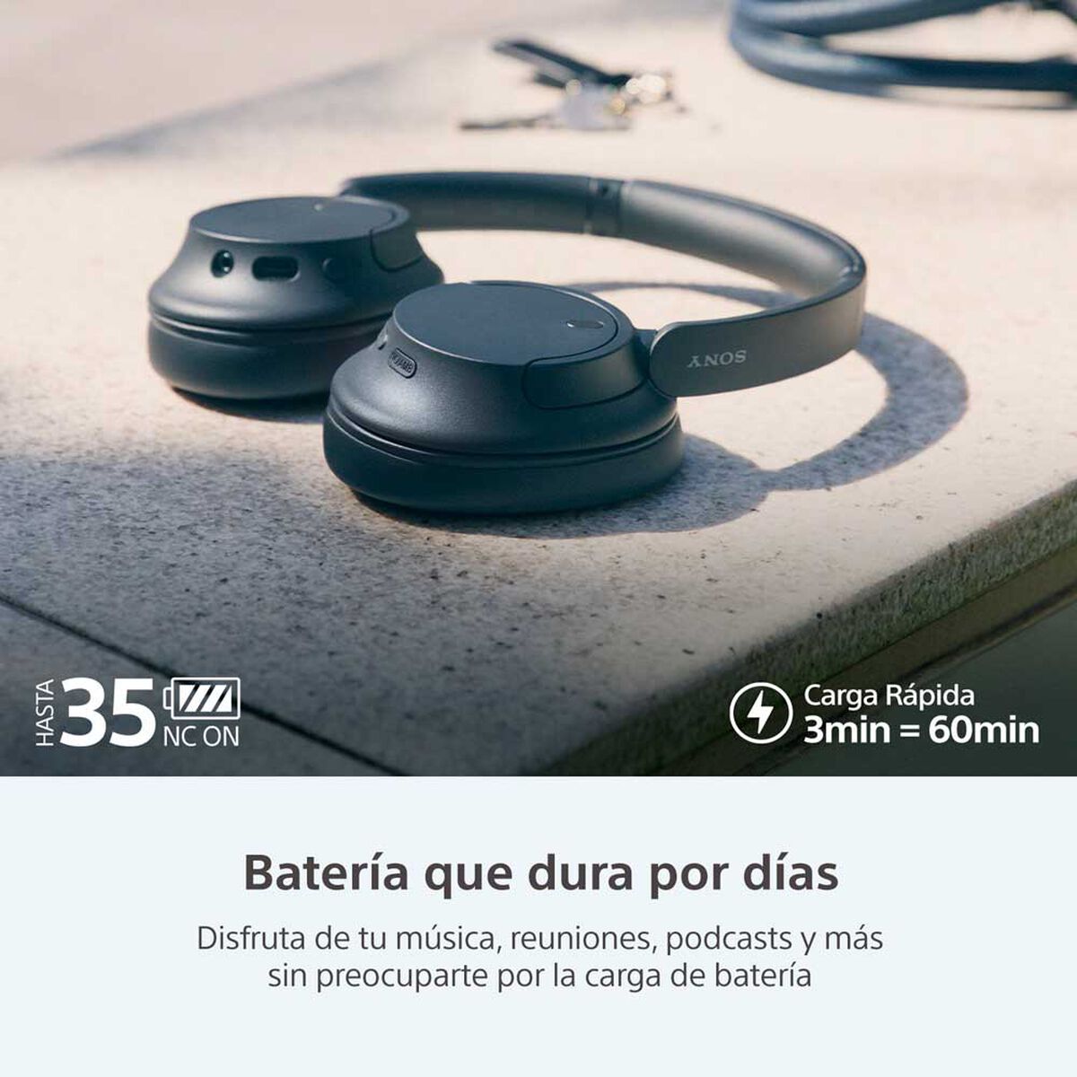 Audífonos Bluetooth Over Ear Sony WH-CH720/BZ