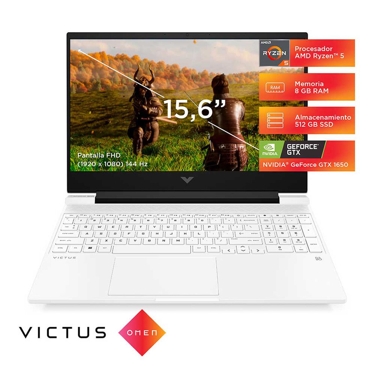 Notebook HP VICTUS 15-fb0115la Ryzen 5 8GB 512GB SSD 15,6"