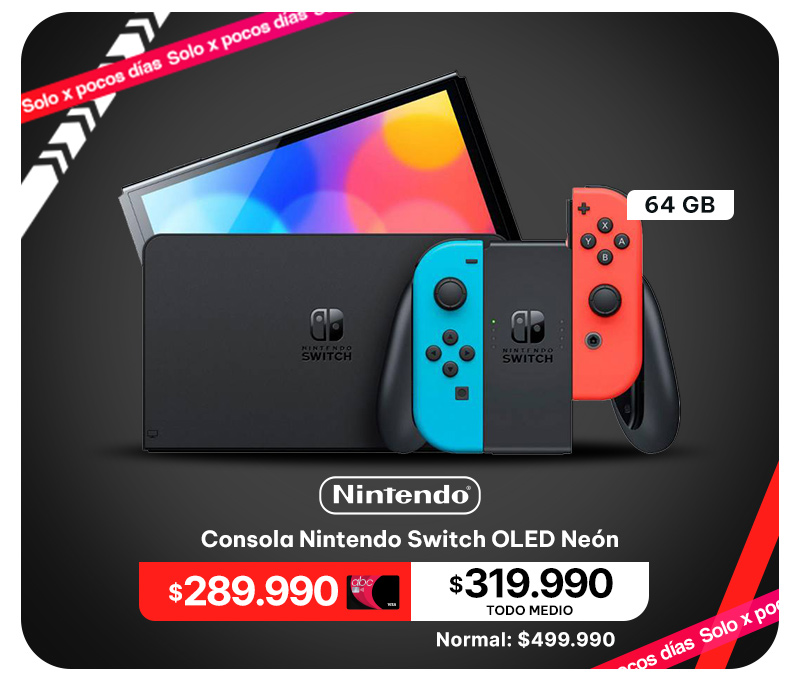 Consola Nintendo Switch OLED Neón