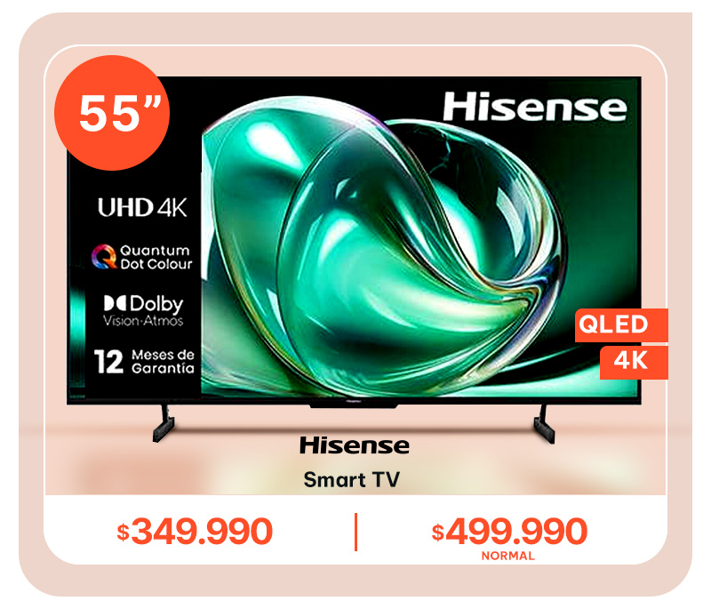 QLED 55 Hisense 55A7K Smart TV 4K