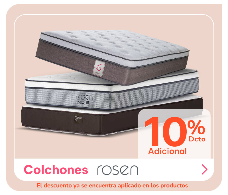 10% dcto adicional Colchones Rosen
