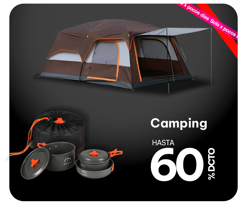 Camping hasta 60% 