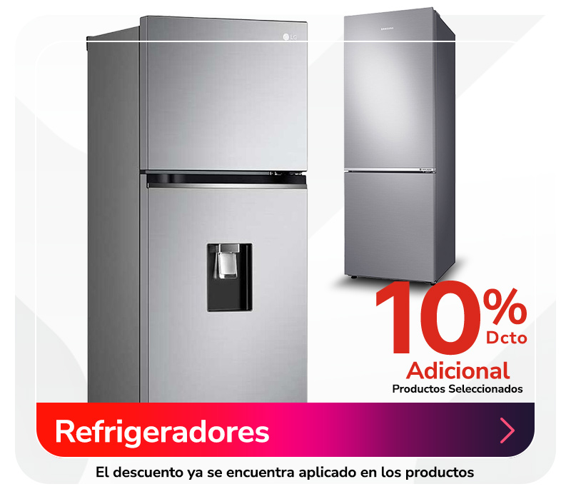 Refrigeradores 10% de descuento