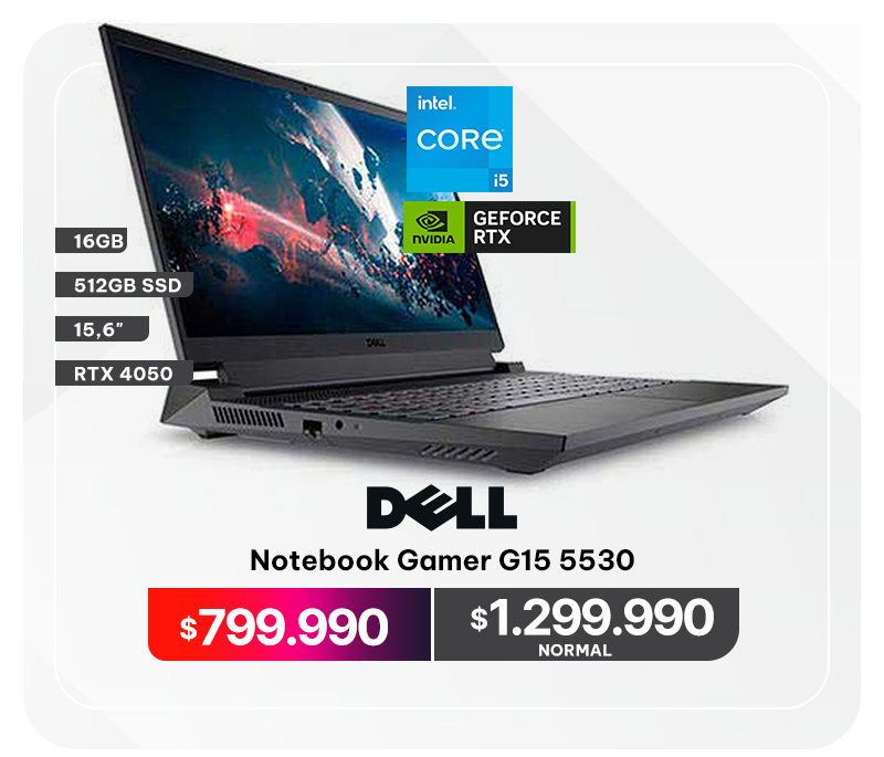 Notebook Gamer Dell G15 5530