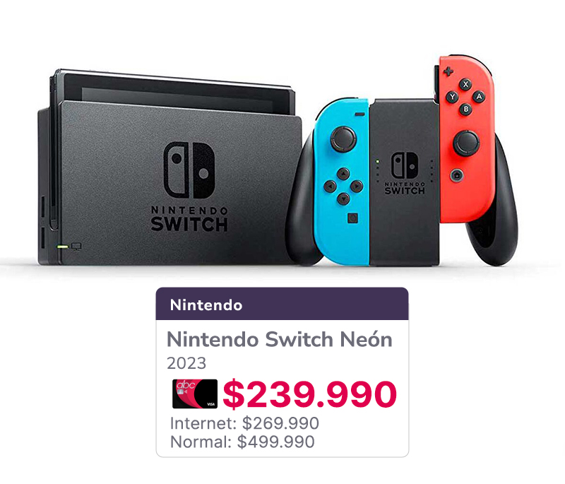 Consola Nintendo Switch Neón 2023