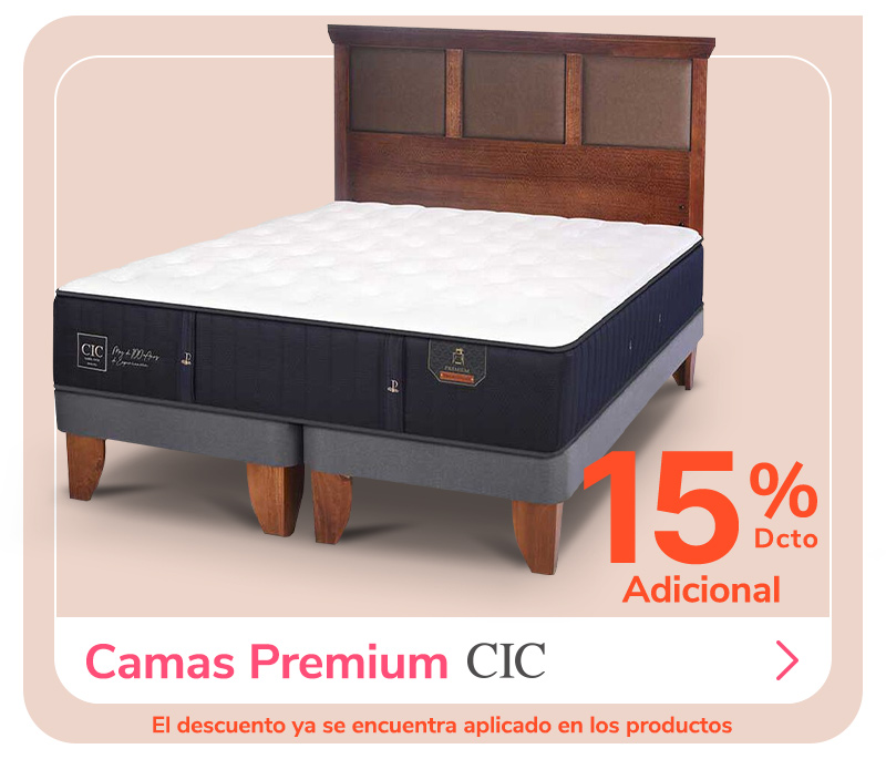 15% adicional Camas Premium Cic